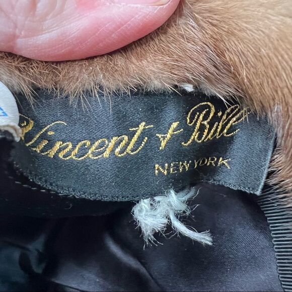 - Vincent and Bill vintage brown fur hat - Picture 8 of 10